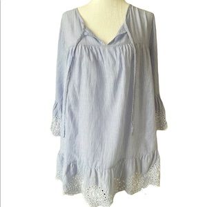 🌸Lord and Taylor cotton stripe blouse , top